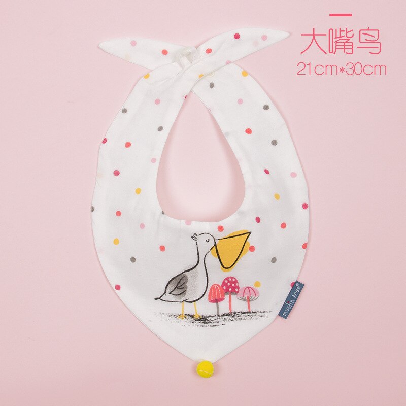 Baby Lätzchen Junge Mädchen Bandana Wasser Absorbieren Lätzchen Spuck Tuch Dreieck Baumwolle Baby Schal Rülpsen Baby Zeug für Neugeborene Zubehör: Vogel