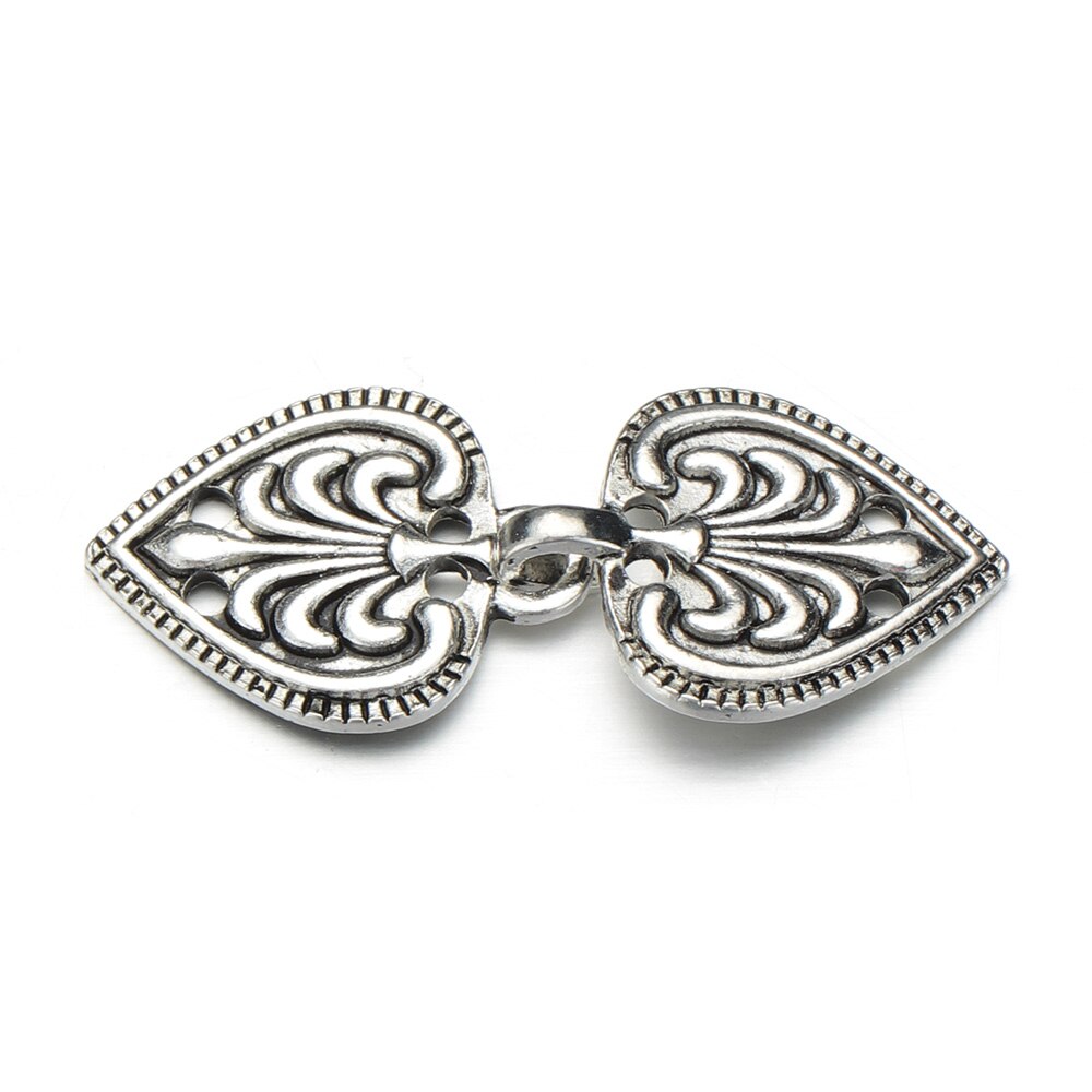 Jahrgang Strickjacke Clip Für Frauen zur Seite fahren Bluse Schal Clips Verschlüsse Schal Brosche Charme Zubehör: 1-Antiquität Silber-