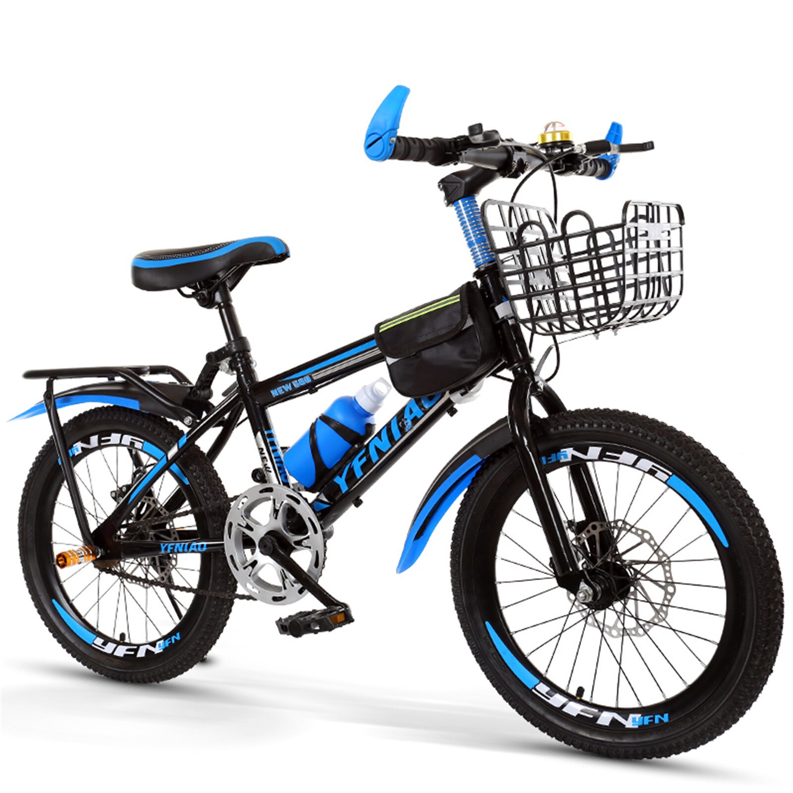 18 Inch Kids Bicycle Mountain Bike Student Bike Freestyle Balance Bike High Carbon Steel Frame Suitable For Boys And Girls: E