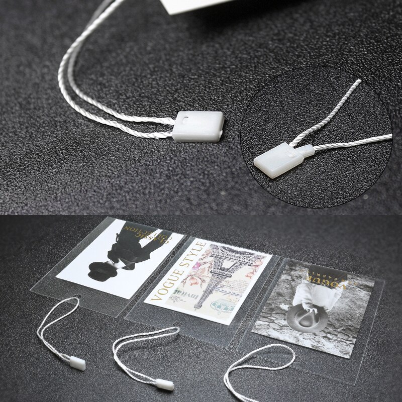 Gratis Bezorging Zwart En Waite Hang Tag String Hang Tag Strings Snoer Voor Kledingstuk Rijgen Prijs Hangtag Of seal Tag