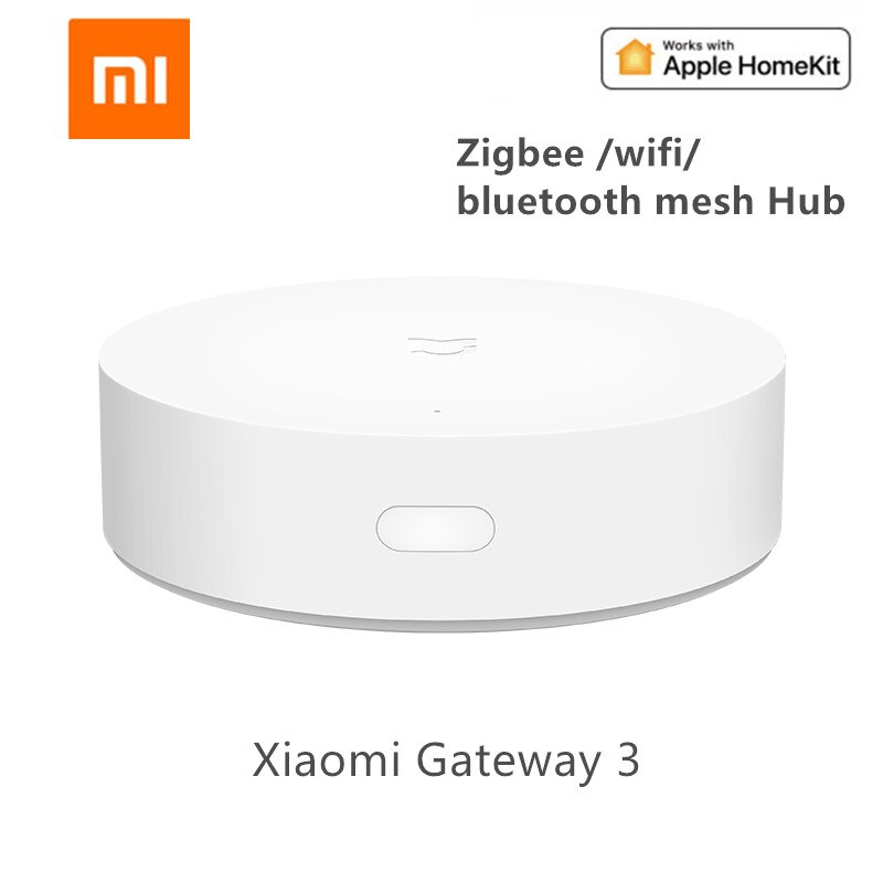 Xiaomi Smart Multifunctional Gateway 3 Bluetooth Zigbee WiFi Remote Control RGB Radio Home Security Device Support Apple Homekit: Gateway 3th US