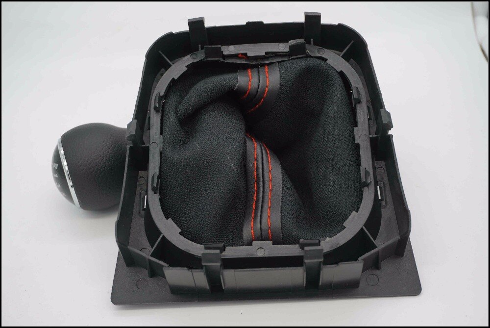 FAT 6 Speed Gear Shift Knob With Leather Boot For VW EOS 2006 2007 Scirocco