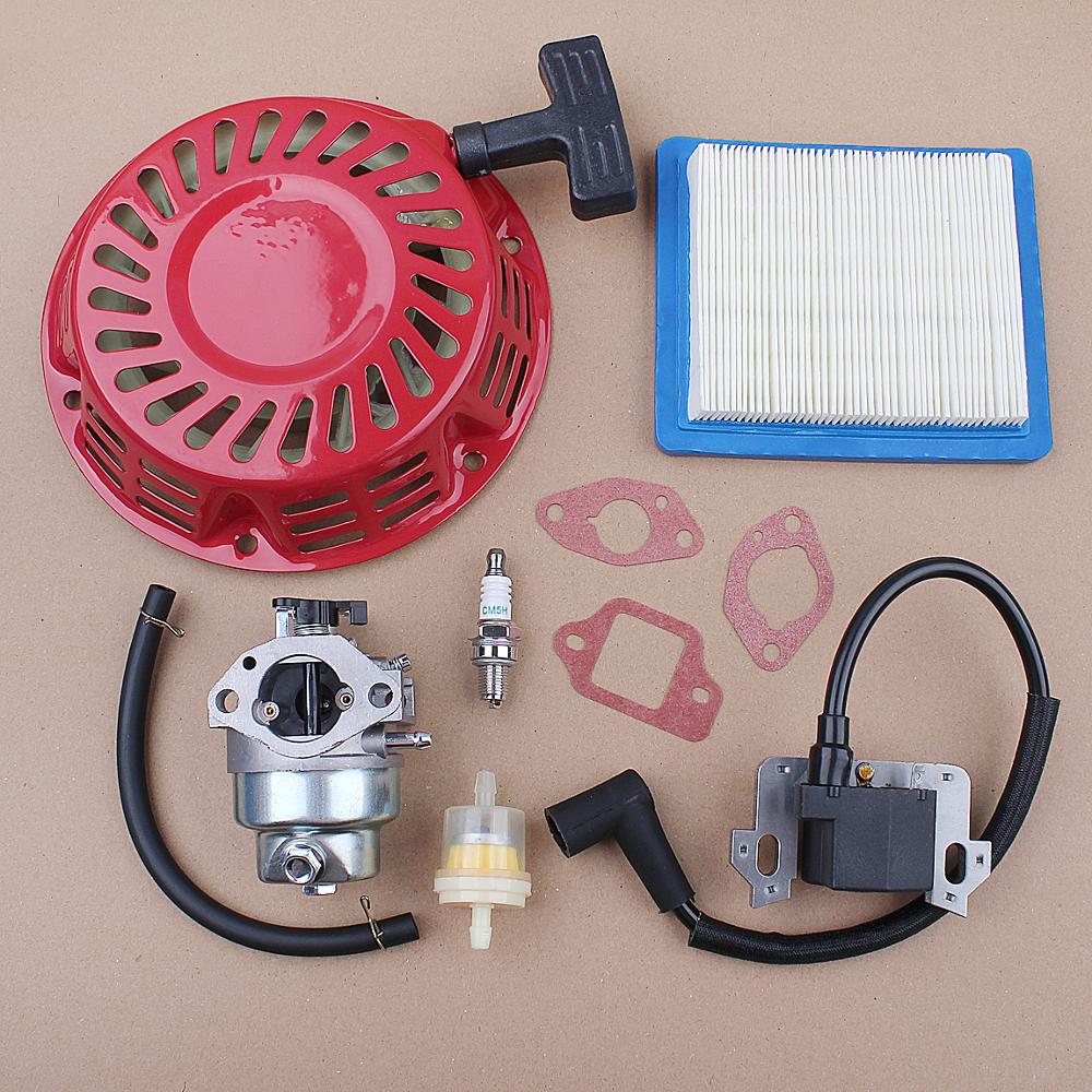 Carburetor Ignition Coil Recoil Starter For Honda GCV160 HRR216 HRB216 HRR216 HRS216 HRT216 HRZ216 Lawn Mower Engine-Motor Parts