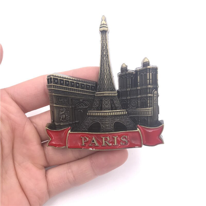 3D Alloy Fridge Magnets Different Countries Landscape Refrigerator Magnets Travel Souvenirs