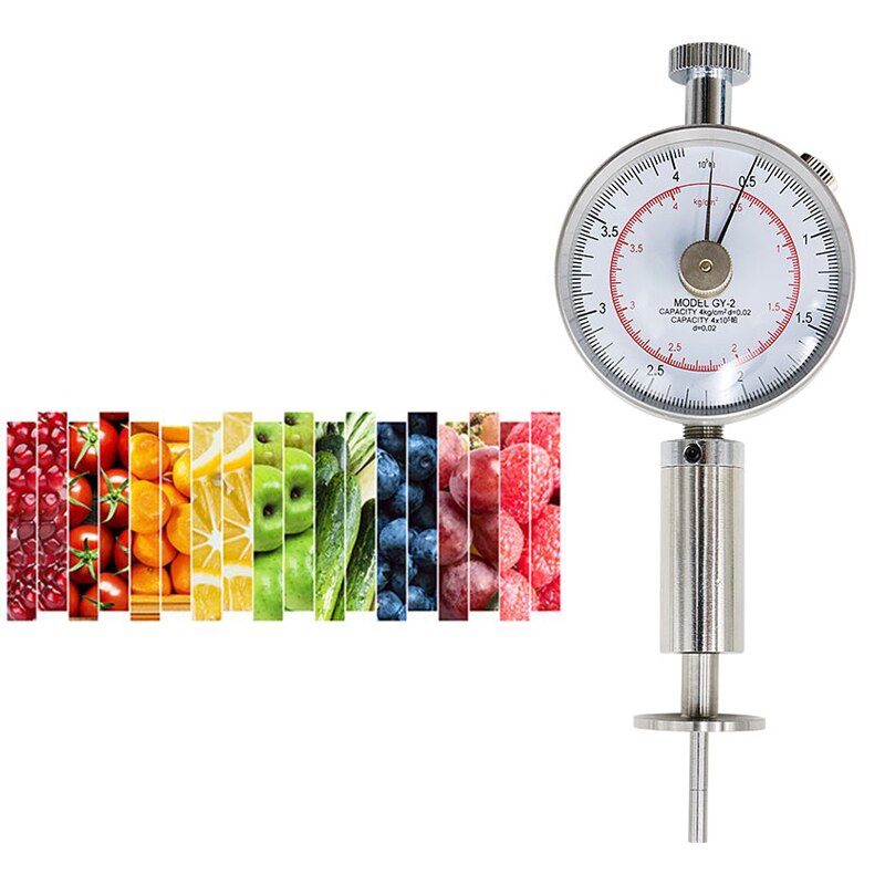 Fruit Penetrometer Fruit Hardness Tester Fruit Sclerometer for 0.5-4kg/cm 2 (x10 5pa)