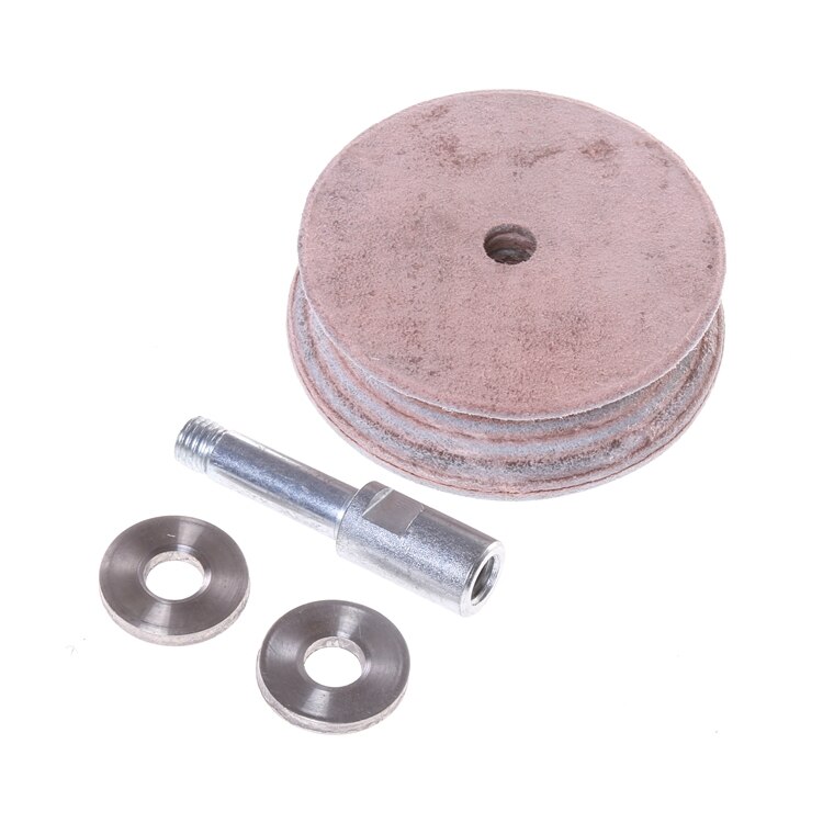 Roue d&#39;affûtage en cuir profilée LA-100, 120mm, 4 pouces, pour affûtage v-tools, outil de travail du bois