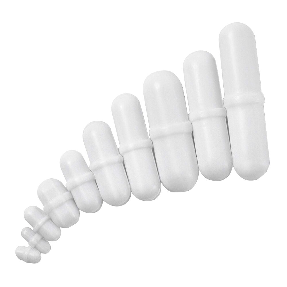 7 Stks/set Magneetroerder Ptfe Mixer Vlakte Staaf Corrosiebestendig Biologische Praktische Onderzoek Spinbar Roterende Roeren Bar