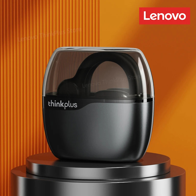 Lenovo Lp76 Bluetooth 5.3 Oorhaak Oortelefoon Hifi Stereo Ruisonderdrukking Oordopjes Gaming Sport Headset Lage Latentie: Rood