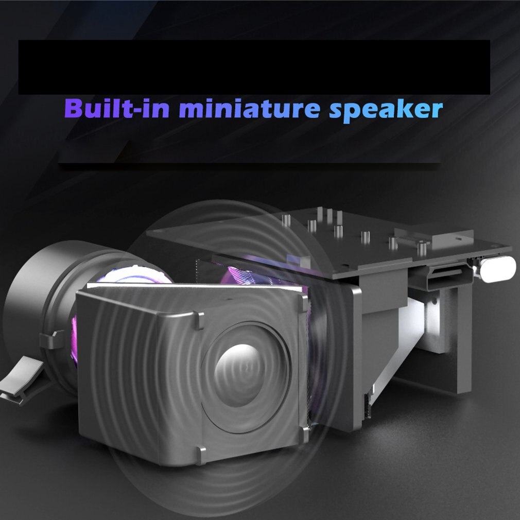 Black T300 Portable Projector High Definition Efficient LED Projector Multi Interface Home Theater Video Projector