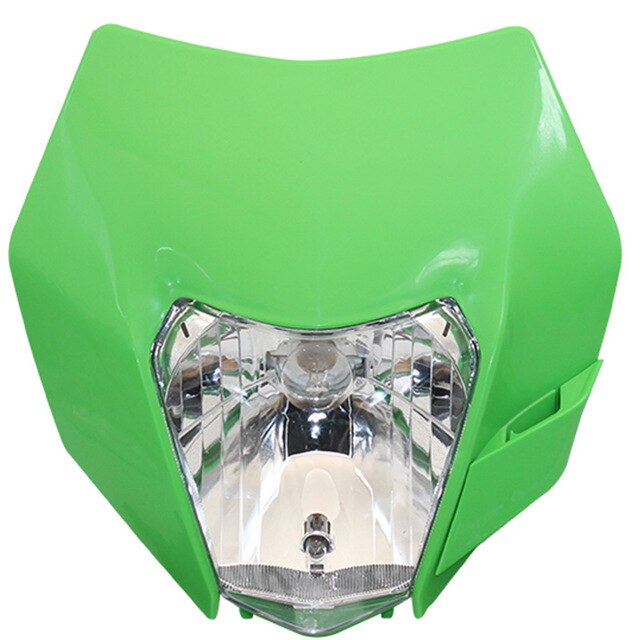 Universal Headlamp Light Motorcycle Headlight For KTM SXF EXC XCF SMR 150 200 250 350 450 Enduro Supermoto Dirt Bike Motor: Green