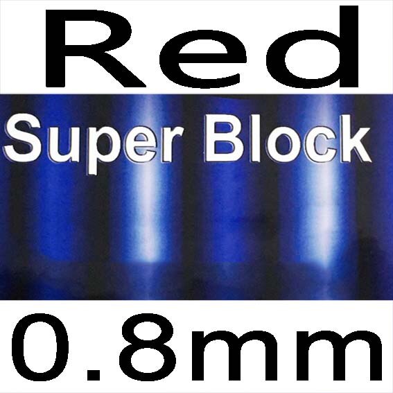 Dawei SAVIGA-Super Block OX, tenis de mesa, goma de Ping Pong larga, superdefensa: red 0.8mm