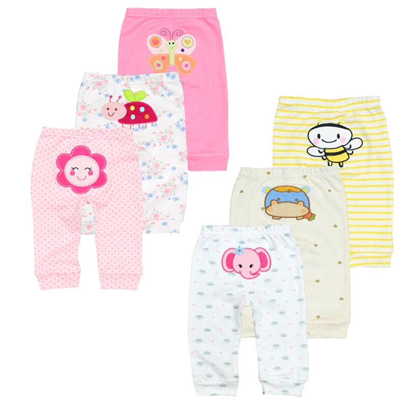 6 Stks/partijen Baby Boy Broek Casual Mid Baby Leggings Unisex Katoenen Baby Broek