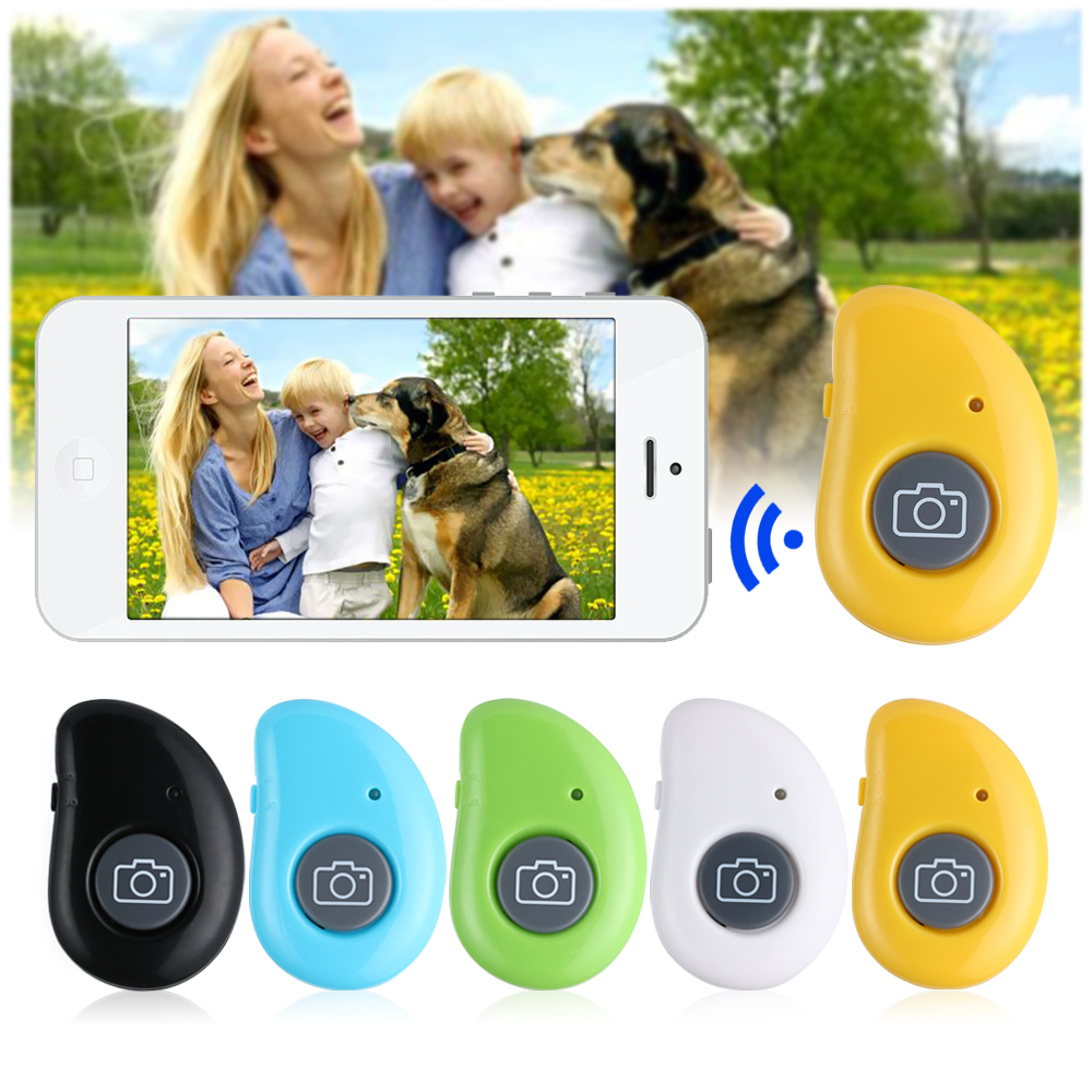 Universal mini trådlös bluetooth avtryckare fjärrkontroll selfie avtryckare knapp smartphone kamera slutarkontroll