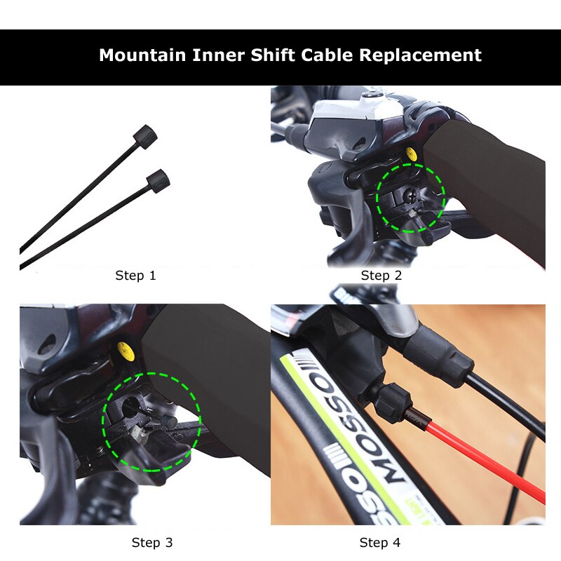 MTB Coated Shifting Bike Cable MTB Road Front Rear Bicycle Brake Cable Line Derailleur Line Core Wire Rope Cycling Accessories