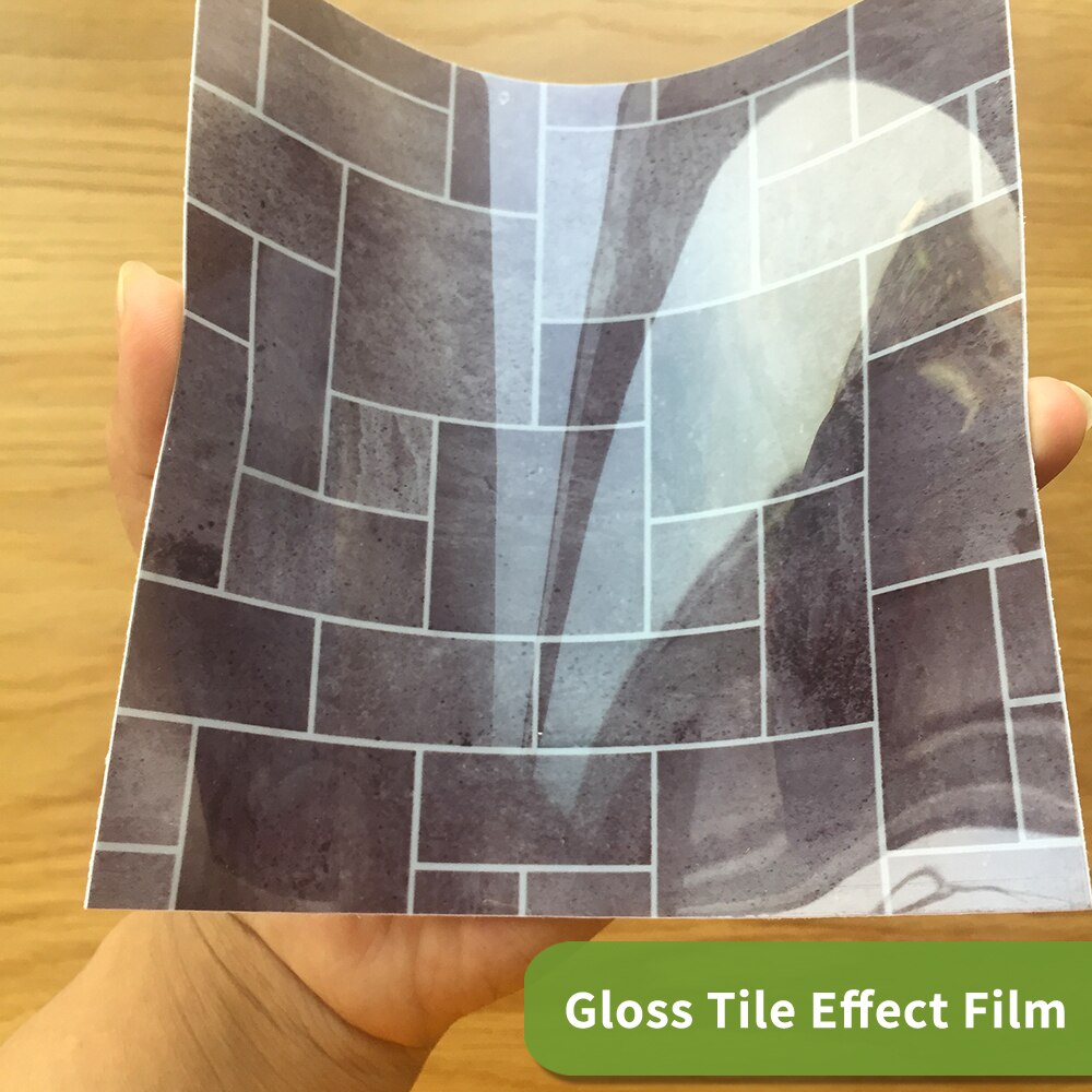 25 Stuks Mozaïek Pvc Zelfklevende Tegel Backsplash Muurstickers Vinyl Badkamer Keuken Home Decor Diy Waterdicht Behang