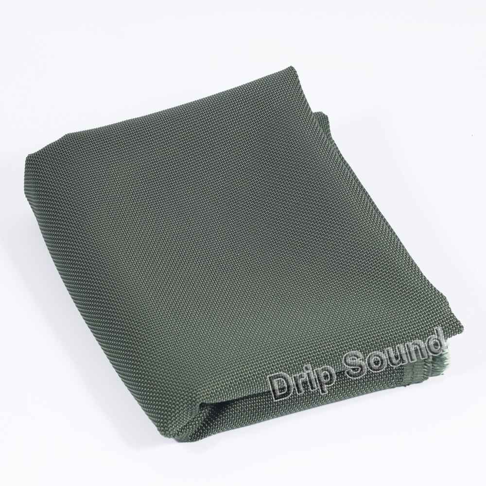 Speaker Waterdichte Transonic Geluid Doek Auido Stereo Dustcloth Polyester Fiber Mesh Kleding Stof 1.4x0.5m: Military Green