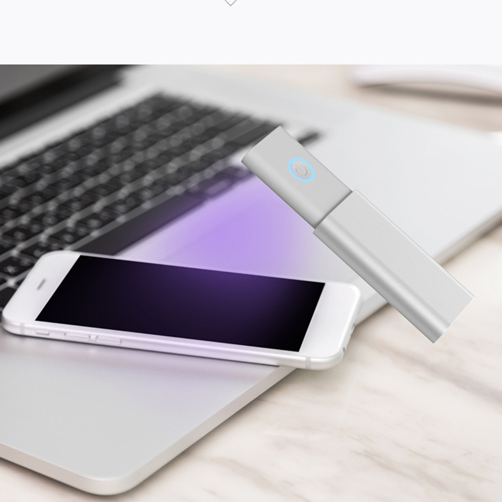 Handheld UVC Disinfection Lamp USB Rechargeable UV Sterilization Lamp Zoomable Ultraviolet Disinfection Light Sterilizing Lights