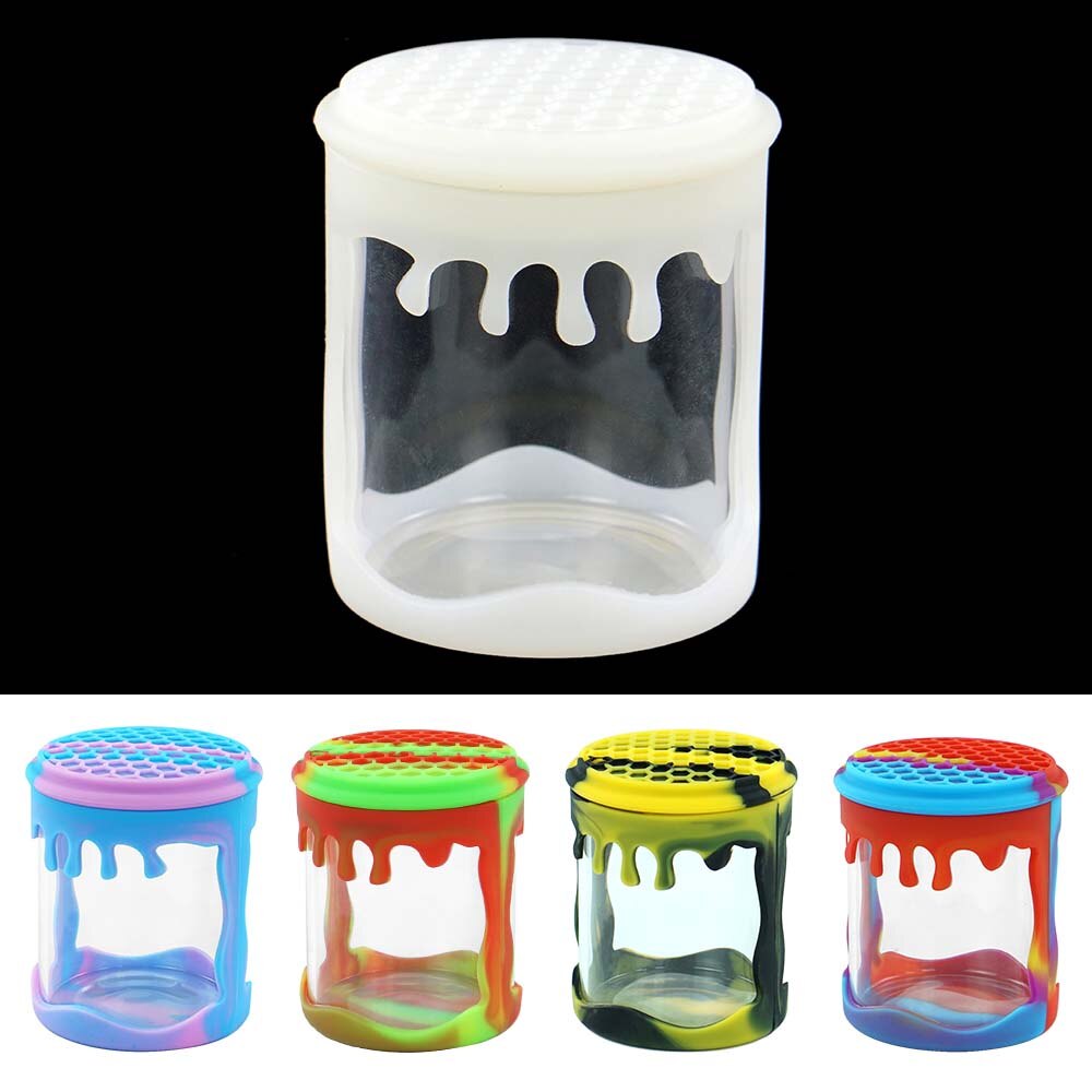 Pot de bouteille de stockage en forme d'abeille pots de cire en Silicone antiadhésifs écologiques pots d'huile essentielle faciles à utiliser et à nettoyer: random color