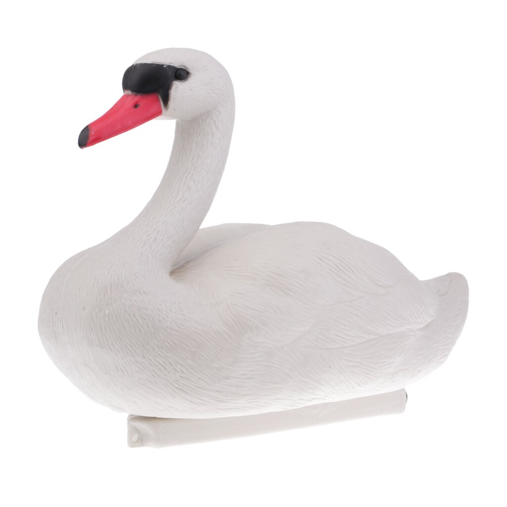 3D Full Size Floating White Swan Decoy keep Canada geese away