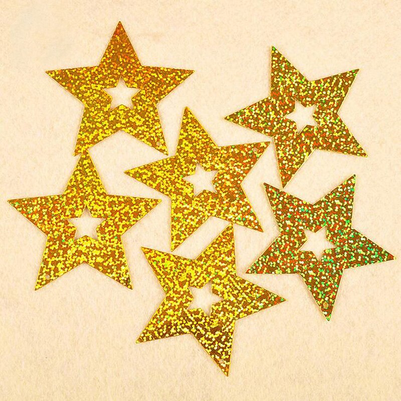 100 Uds tarjetas de cartón de estrellas brillantes colgante con globos cinta decoración de globos para bodas suministros para fiestas 6 colores opcionales 30: Dorado
