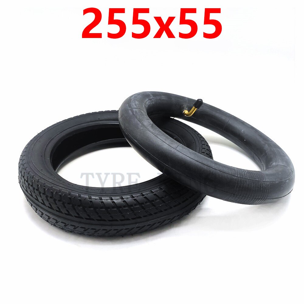 10 Inch 255x55 Inner and Outer Tyre 255*55 Pneumatic Tire for Children's Tricycle, Baby Carriage Accessories