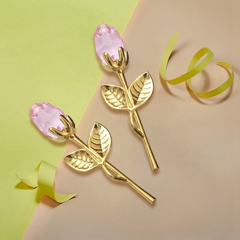 Mini Crystal Rose Bloem Kunstmatige Crystal Rose M... – Grandado
