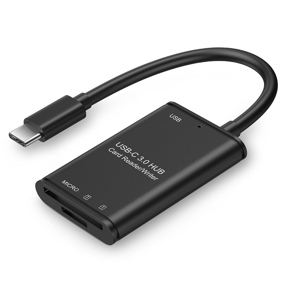 Adaptador usb 3.1 c para usb 3.0 otg, acessórios domésticos de computador leitor de cartão tf digital para laptop e telefone