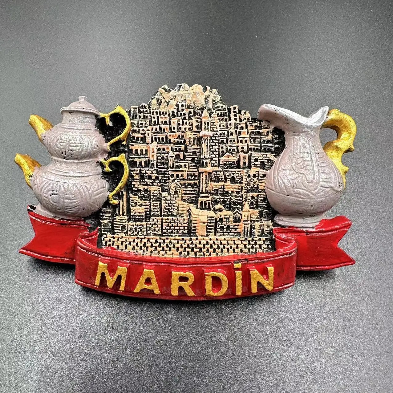 Luxuriöse türkische Istanbul-Stoff-Magnet-3D-Kühlschrankmagnete, Stadtgebäude, Reisethema, magnetische Kühlschrankaufkleber Ich bin Absorptionsstil: Schwarz
