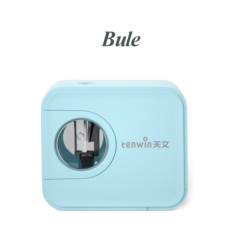Tenwin Electric Pencil Sharpener Auomatic Sharpener Camera Modeling Multi-function Pencil Sharpener Stationery School Supplies: blue