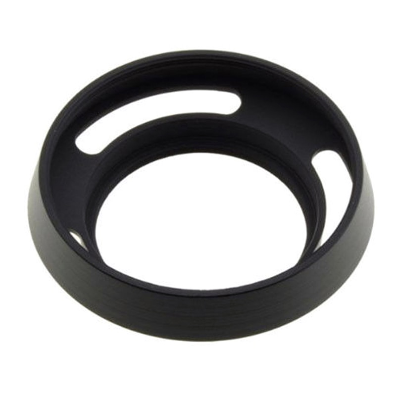 48mm Metal Vented Lens Hood - Tilted Design Compatible With Canon, Nikon & Other 48mm Lenses