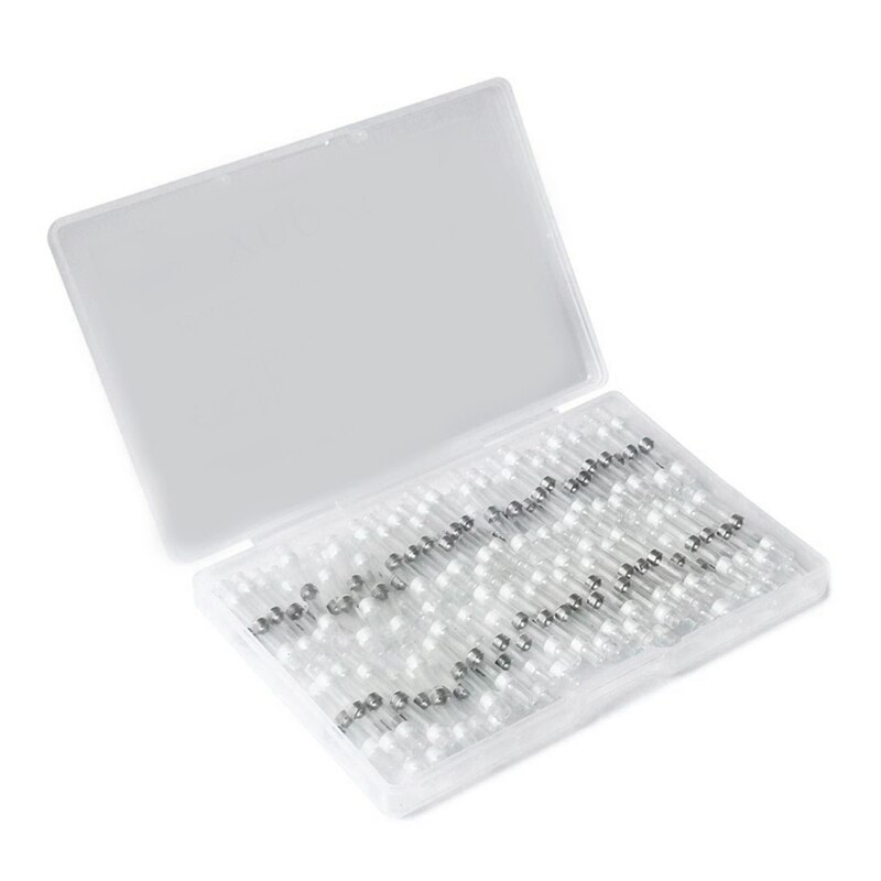 200PCS 22-18 AWG Red /200PCS 26-24 AWG White Solder Seal Wire Connectors , Heat Shrink Butt Connectors