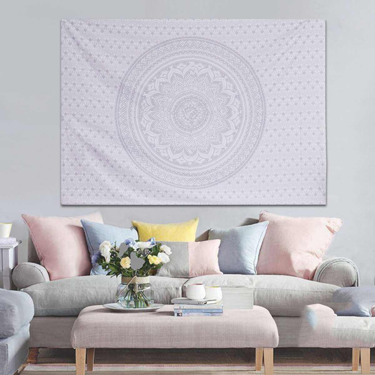 Indisk hängande vägg gobeläng mandala tyg psykedelisk matta stor vägg gobeläng hippie inredning studentrum vägg tyg gobelänger