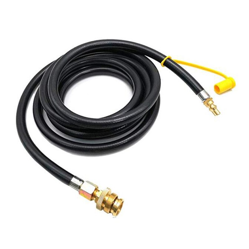 12-Foot Male Connector With 1 LB. Camping Connector For Quick Connection With Liquid Propane Hose For RV To Connect Portable Cam