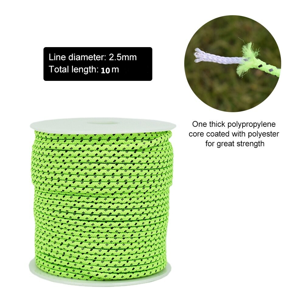10M Reflective Rope Paracord 2.5/4MM Diameter Refl... – Vicedeal