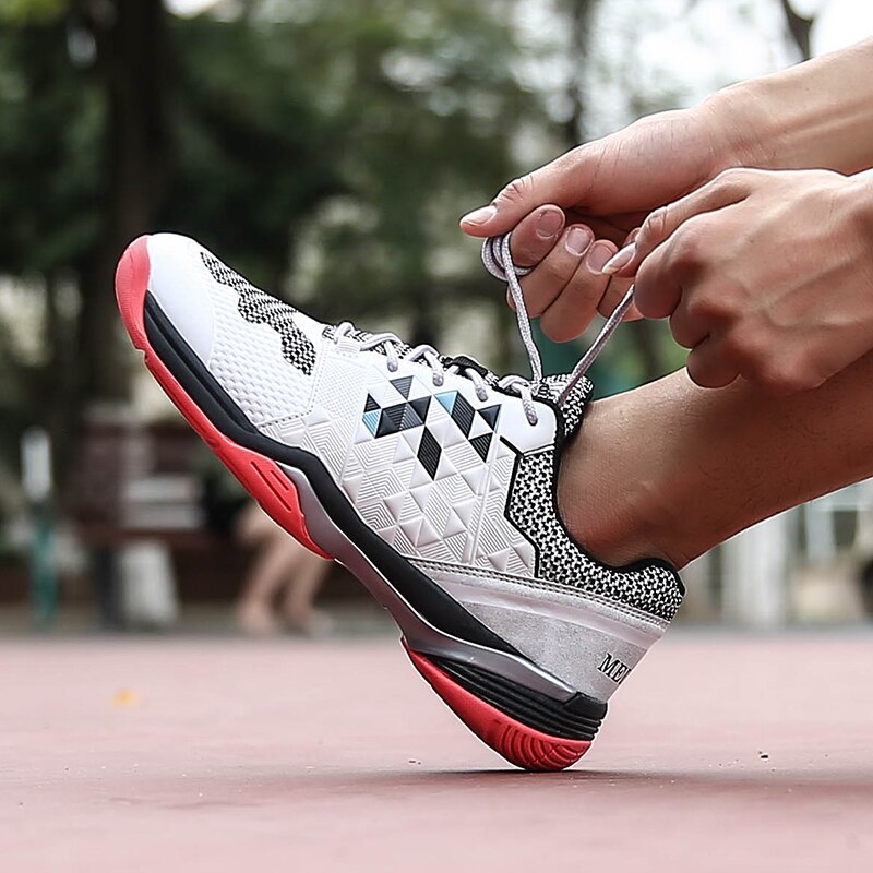 Men Badminton Trainers Shoes Breathable Badminton Sneakers Tennis Shoes Men Light Weight Volleyball Sneakers