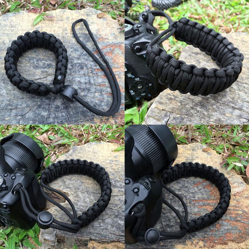 Strong Adjustable Camera Wrist Lanyard Strap Grip Weave Cord for Paracord DSLR #06