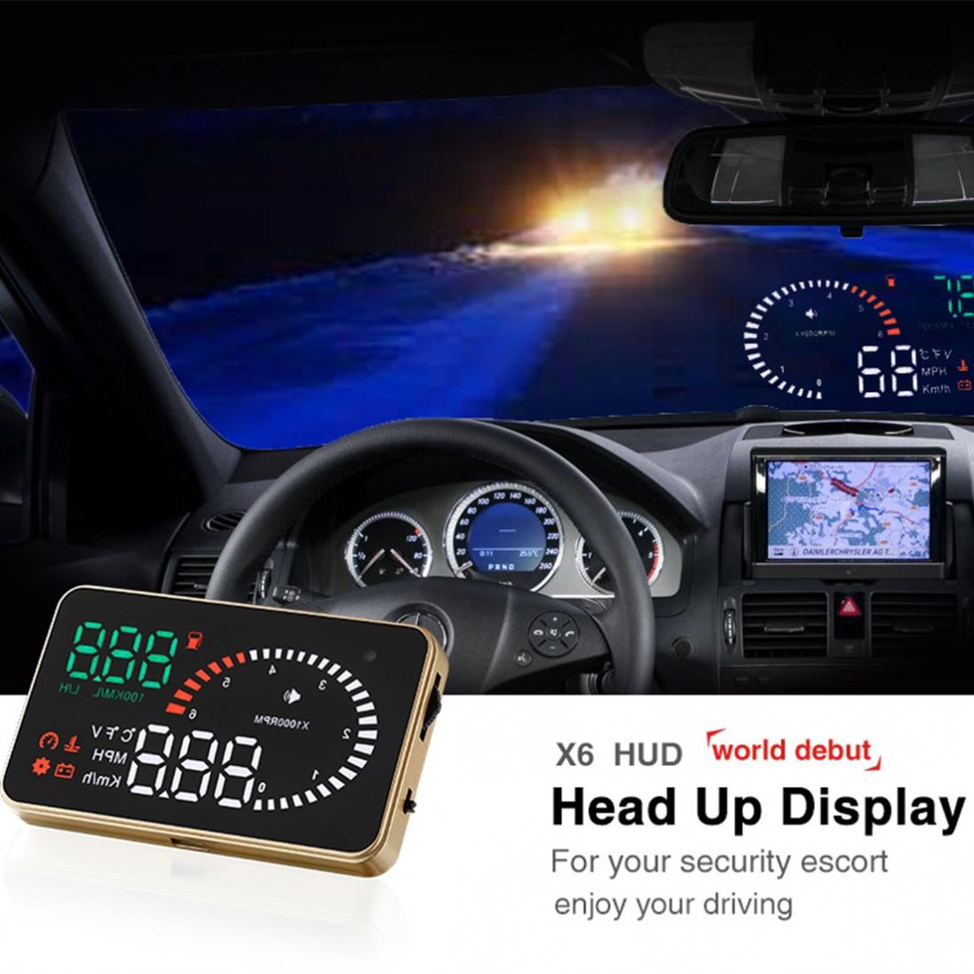 3 Inch X6 Ultra-clear Auto Car HUD Display with Sp... – Vicedeal