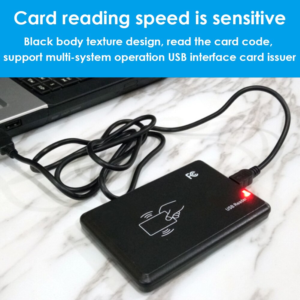 RFID Smart Reader USB Interface Card Reader Drive Free Dual-frequency Reader125KHz 13.56MHz Card Proximity Sensor Reader