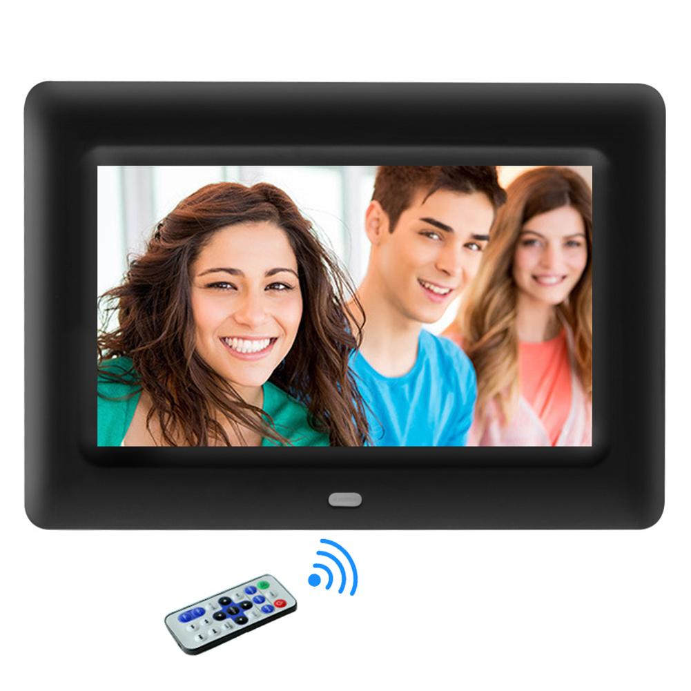7 Inch HD Digital Photo Frame Electronic Album Picture Display Video Player Pictures are hard-coded supporting up to 1200 pixels
