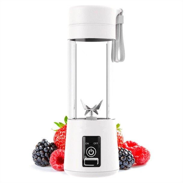 Draagbare Blender Usb Mixer Elektrische Juicer Machine Smoothie Blender Mini Keukenmachine Persoonlijke Citruspers Oranje CF18: WHITE / 6 blades
