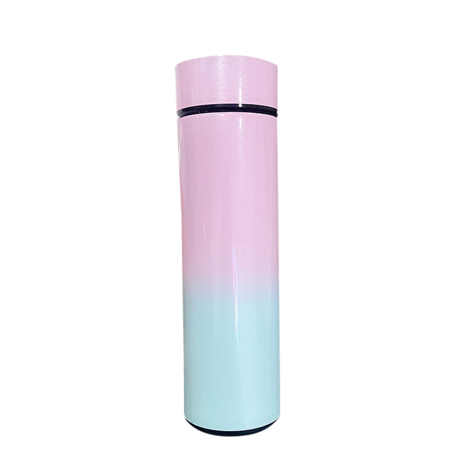 500ml stainless steel smart vacuum flask LCD screen display temperature smart kettle with tea strainer tumbler airless bottle: C