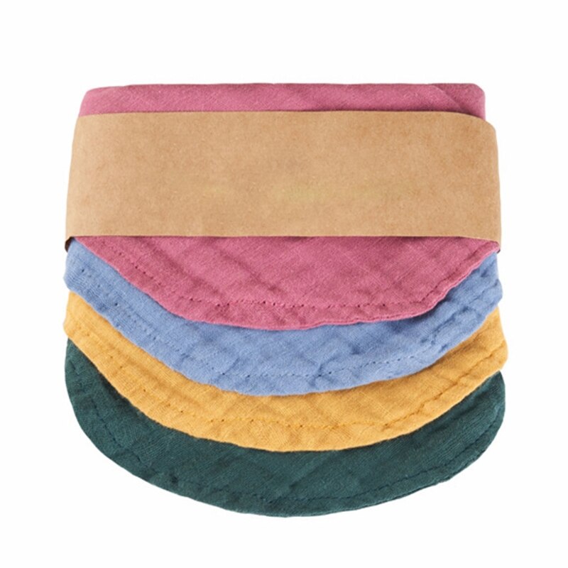 Mousseline Bandana Kwijlen Slabbetjes Voor Baby Meisjes &amp; Jongens Unisex Kinderziektes Bib Sjaal Bib Nordic Afternoon/Kasteel/Retro keer/Rainbo: 02