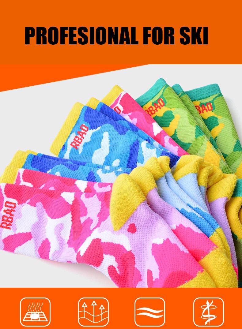 Meias de esqui crianças inverno quente térmica grosso algodão esportes snowboard ciclismo esqui perna aquecedores skate meias meninos meninas