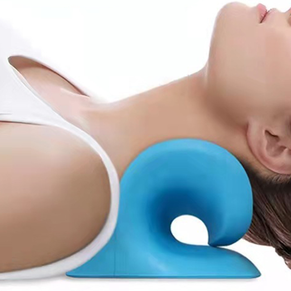 Portable Muscle Relaxation Shoulder Neck Pillow Therapy Alignment Relieve Pain Cervical Spine Stretch Massage