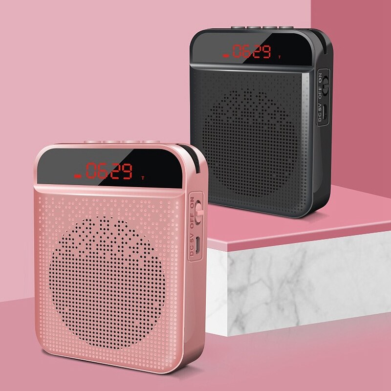 Mini altavoz amplificador de voz inalámbrico micrófono para profesores altavoz soporte TF tarjeta FM Radio