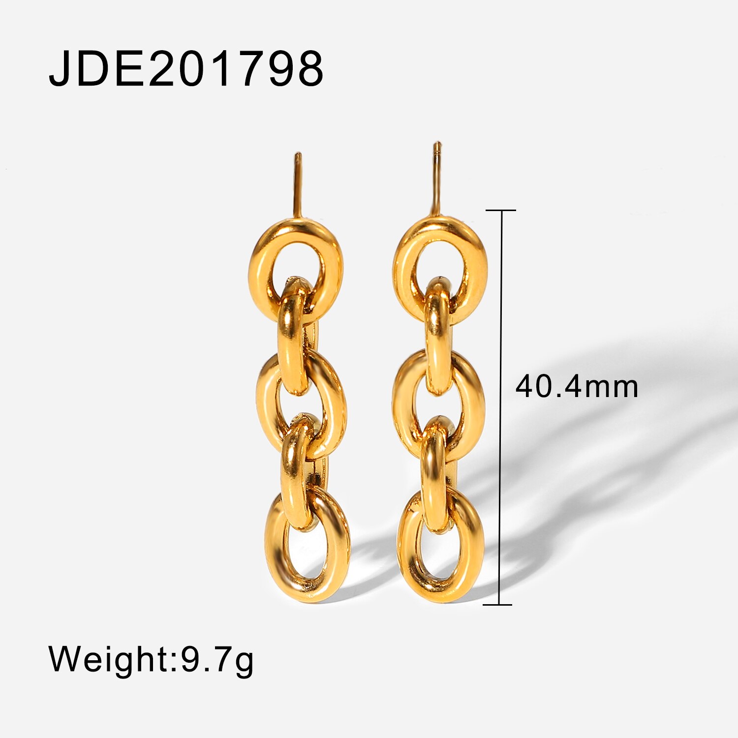Gold horse earrings for girls - België