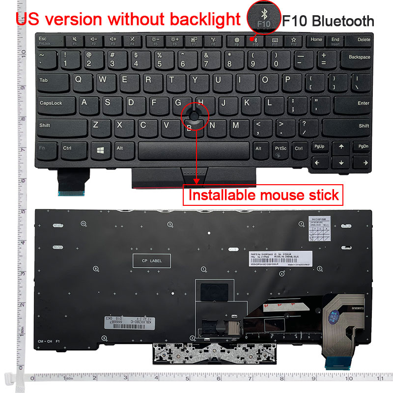 US keyboard For Lenovo ThinkBook X280 A285 X390 X395 S2 5th Gen/S2 Gen 6/L13/X13/X13 Gen1/x13 Gen2/S2 5TH GEN/ X13 Gen1: Orange