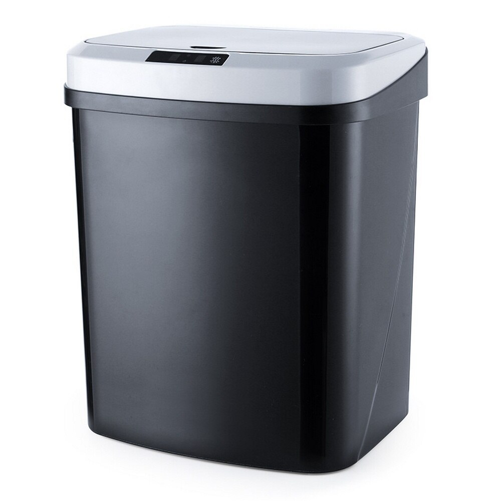 Automatic Intelligent Trash Can Bathroom Rectangular Sensory Bucket Garbage Waste Bin Sensor Home Living Touch Rubbish Storage: 4