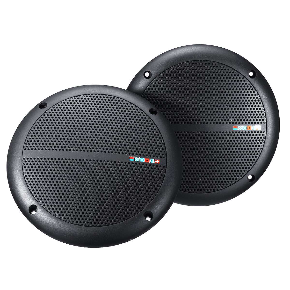 Pair Ceiling Speakers Waterproof Audio Stereo Compact Speakers 15W 7'' For Car Marine Boat ATV UTV