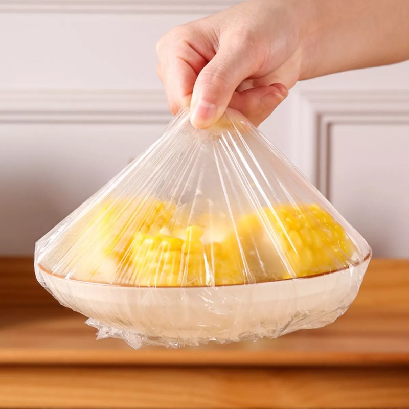 Einweg Lebensmittel Abdeckung Elastische Saran Wrap Frischhalten Deckel Obst Abdeckungen Frischhaltefolie Dusche Kappen Küche Lagerung Taschen Organizer